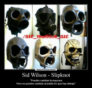 Master Splynter Entar Carteles Slipknot Sid Wilson Mascaras