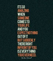 Crush Quotes - Its so amazing when someone comes