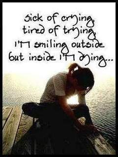 Sick Of Crying, Tired Of Trying… ~ Sad Quote