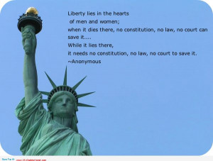 ... is liberty lies in the hearts – Happy Independence day of America