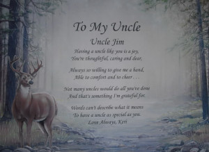 Details about TO MY UNCLE PERSONALIZED POEM BIRTHDAY OR CHRISTMAS GIFT ...