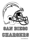 San Diego Chargers Coloring Pages