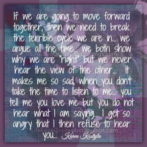 If we are going to move forward together