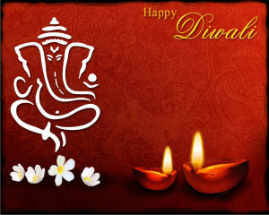 Lovely New Greetings for Diwali Celebration with Candles and Fireworks ...