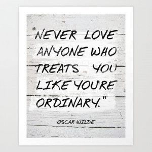 Quote / Oscar Wilde Art Print by Justified - $16.00