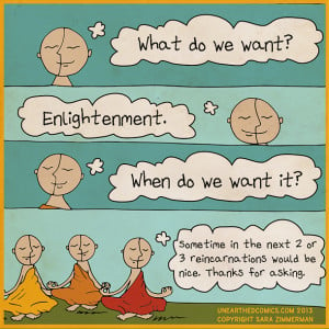 Enlightenment Humor Yoga humor and mediation