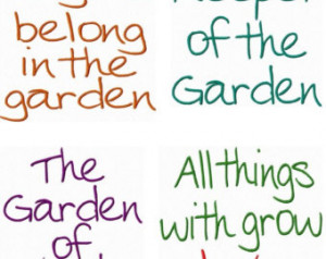 Popular items for gardener quote