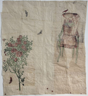 Beannacht 2010, collage drawing, Kiki Smith