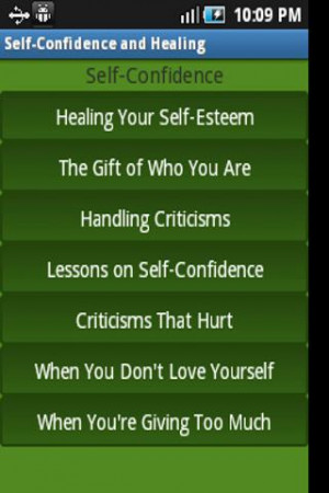Self Confidence and Healing- screenshot