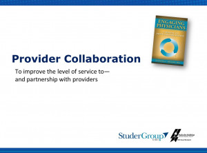 Collaboration To improve the level of service to— and partnership ...