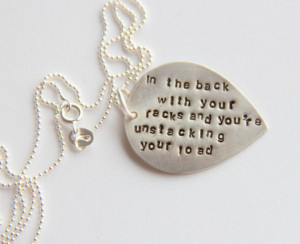 Personalized Birthday Quote Music Necklace Teardrop Necklace ...