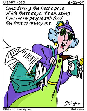 Don't you just love Maxine's tact???