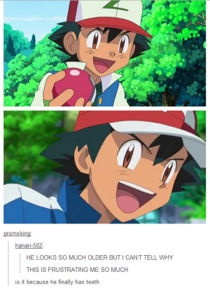 Ash Ketchum Has Finally Grown His Adult Teeth On Pokemon