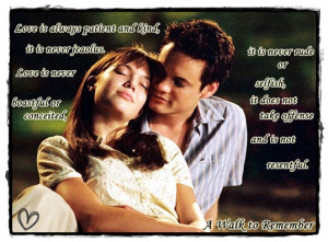 walk to remember quotes