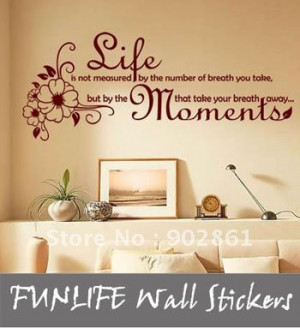 ... wall sticker Life Is... Vinyl Wall Quotes Decor Wall Stickers Decals