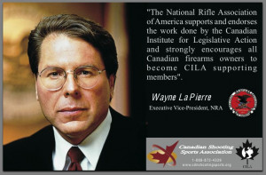 Wayne Lapierre of the NRA endorses the CSSA.