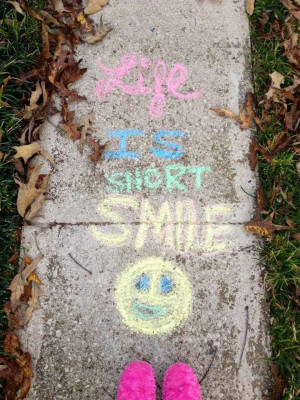 Sidewalk Chalk Message