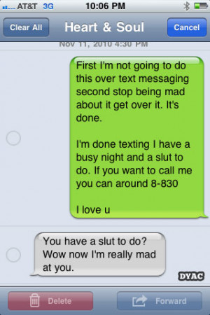 funny auto-correct texts - Arguing Over Text
