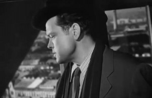 Description: - Orson Welles as Harry Lime entices his friend Holly ...