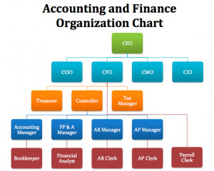 Company Organization Chart CEO CFO