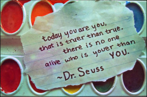 We are all each of us the best at being us. We should celebrate that ...