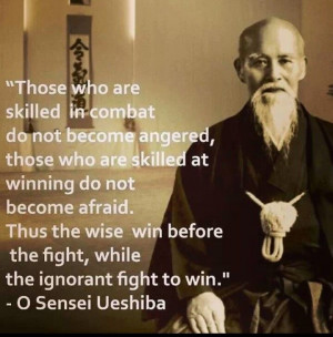 The wise win before the fight...