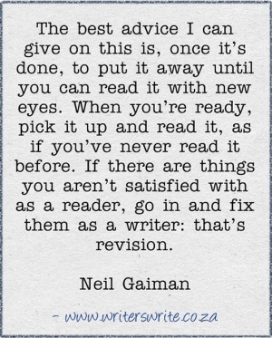 Neil Gaiman Quote - Writers Write