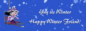 Happy Winter Quotes Facebook Timeline Cover