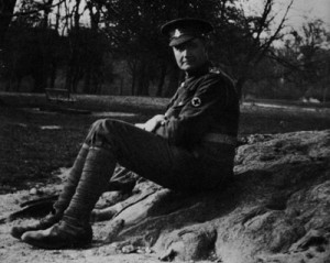 Vaughan Williams as Private in the Royal Army Medical Corps, 1915