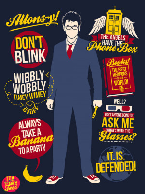 Top quotes from the 10th Doctor, Allons-y!AVAILABLE AS A TEE AThttp ...