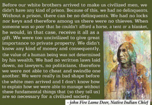 John Fire Lame Deer, Native Indian Chief
