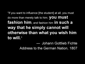Gottlieb Fichte's Opinion of the Prussian Education System