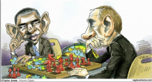 Negotiating with Obama is like playing chess with a pigeon. The pigeon ...