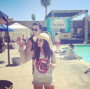Lucy Hale Embraces Her Inner Flower Child at Coachella 2013