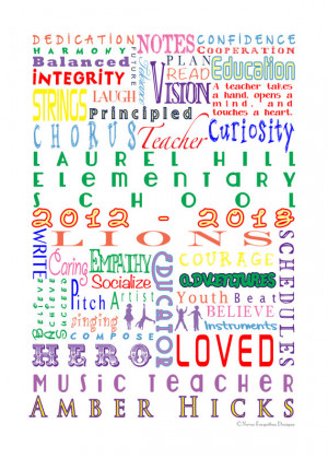 ... BAND TEACHER with Customization - Great Gift for Teacher Appreciation