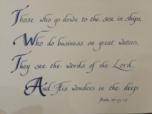... His wife is doing a room in red, white and blue. Very cool verse