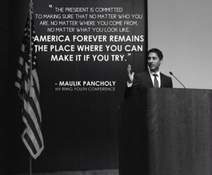 Maulik Pancholy is a member of the President’s Advisory Commission ...