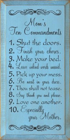 Make your bed. 4. Leave unkind words unsaid. 5. Pick up your mess ...