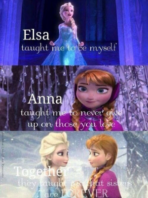 elsa #anna #sisters #frozen #disney