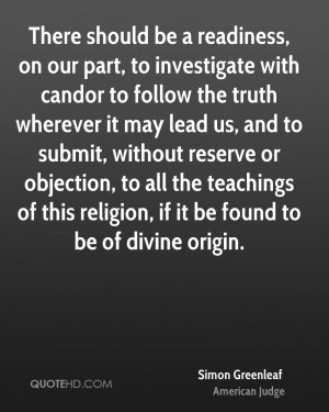 Simon Greenleaf Religion Quotes