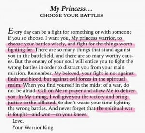 Choose your battles