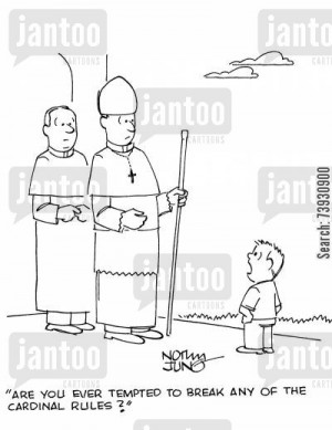 clergy cartoon humor: 'Are you ever tempted to break any of the ...