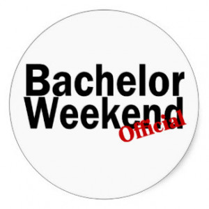 Bachelor Weekend (Official) Round Stickers