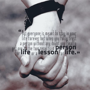 person or a lesson for life quote