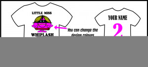Little Miss Whiplash Hen Party T-shirt