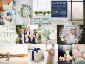 navy blue wedding reception