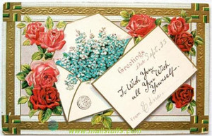 Next Victorian card combines the anticlockwise swastika with sweet ...