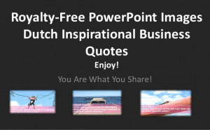 Dutch Inspirational Business Quotes with Royalty-Free Images