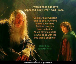 Lord of the rings quotes