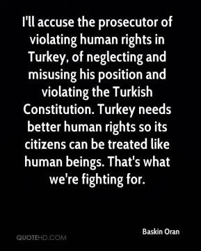 Baskin Oran - I'll accuse the prosecutor of violating human rights in ...